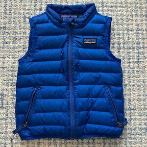 Patagonia Kids Vibrant Blue Quilted Vest